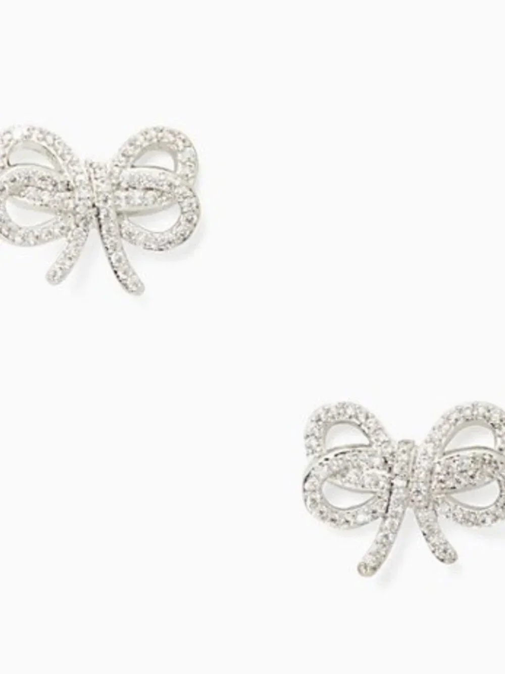 NWT~KATE SPADE~Boy Meets Girl Pave Stud Earrings
